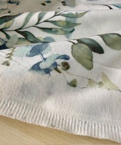 Çiften Okaliptüs Yaprak Desenli Pazen Kumaş Arv