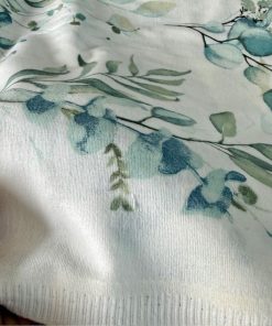 Çiften Okaliptüs Yaprak Desenli Pazen Kumaş Arv