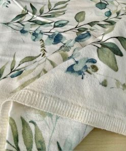 Çiften Okaliptüs Yaprak Desenli Pazen Kumaş Arv