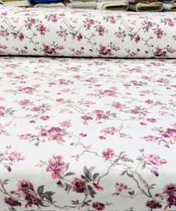 Çiften Vintage Çiçek Desenli Pazen Kumaş