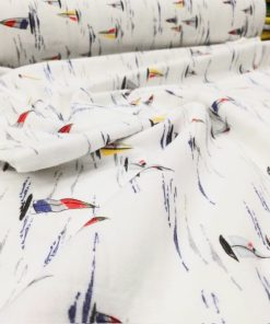 Çiften Yelken Desenli Pazen Kumaş Ayt