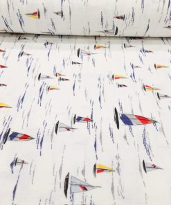 Çiften Yelken Desenli Pazen Kumaş Ayt