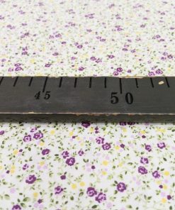 Minik Mor Çiçekli Poplin Kumaş AYT
