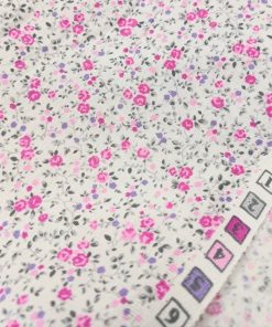 Minik Pembe Çiçekli Poplin Kumaş AYT