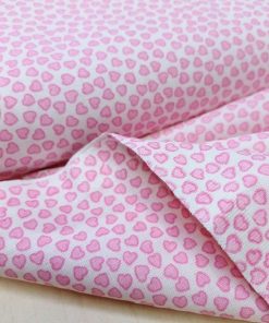 Minik Pembe Kalpli Poplin Kumaş AYT