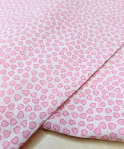 Minik Pembe Kalpli Poplin Kumaş AYT