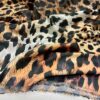 Versace Leopar Desenli İpeksi Saten Kumaş