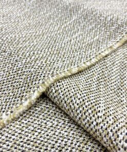 Vintage Yünlü Bej Tweed Kumaş GK