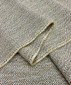 Vintage Yünlü Bej Tweed Kumaş GK