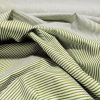 Yeşil Beyaz Çizgili Poplin Kumaş AYT