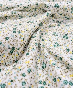 Zümrüt Minik Çiçekli Poplin Kumaş AYT