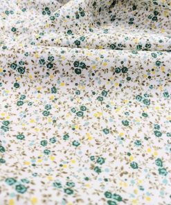 Zümrüt Minik Çiçekli Poplin Kumaş AYT