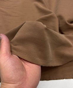 Taşlanmış Koton Cupra Kumaş Soft Kahve