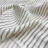 Soft Yeşil Çizgili Saf Pamuk Çift Katlı Müslin Kumaş
