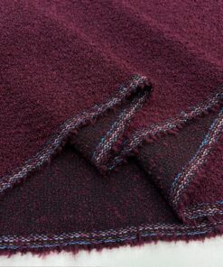 Bordo Mor Buklet Şanel Kumaş BYR