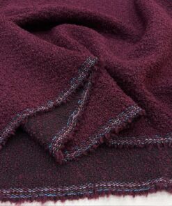 Bordo Mor Buklet Şanel Kumaş BYR
