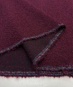 Bordo Mor Buklet Şanel Kumaş BYR