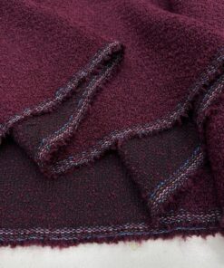 Bordo Mor Buklet Şanel Kumaş BYR