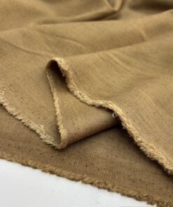 Soft Kahve 100% Keten Kumaş