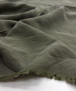 Taşlanmış Vintage Naturel Cupro Kumaş YVZ