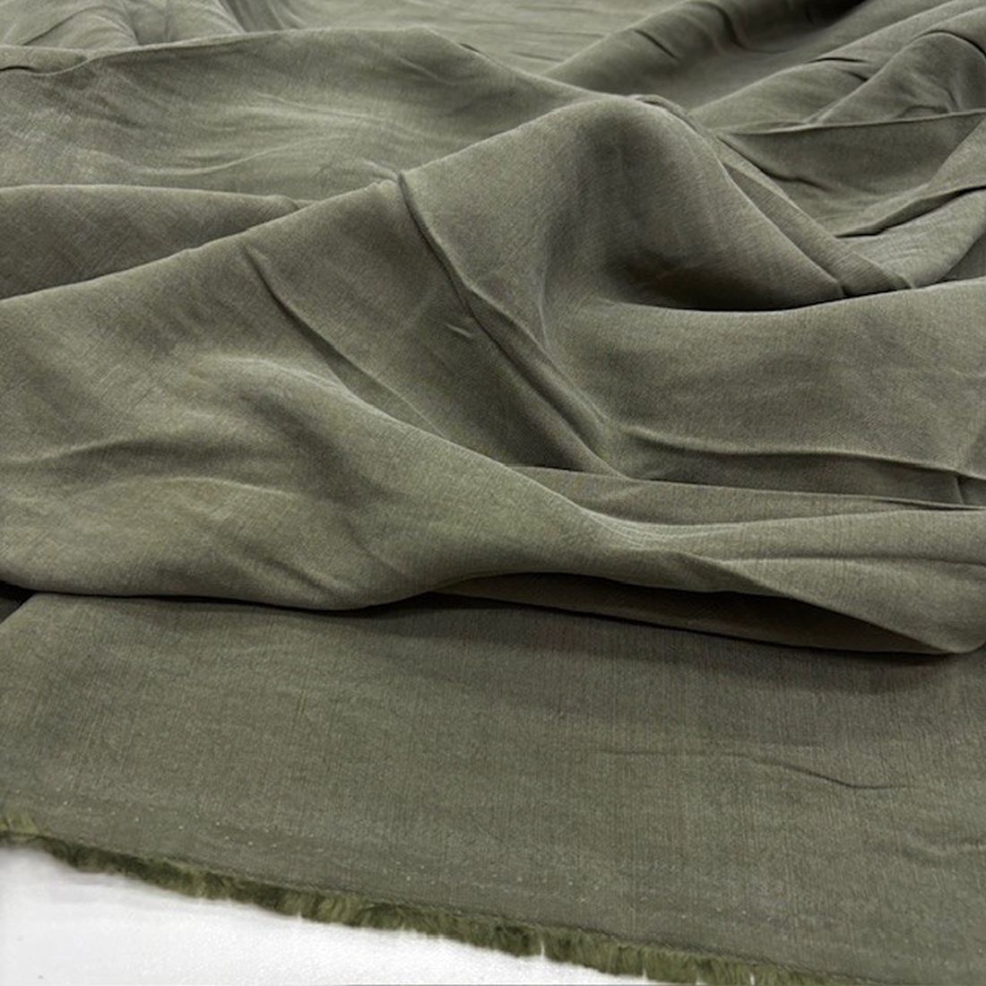 Taşlanmış Vintage Naturel Cupro Kumaş YVZ