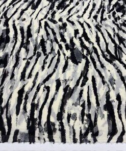 Zebra Desenli %100 Pamuk Krep Şifon Kumaş YVZ