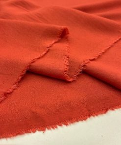 Orange Pamuk Krep Kumaş YVZ
