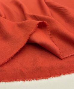 Orange Pamuk Krep Kumaş YVZ