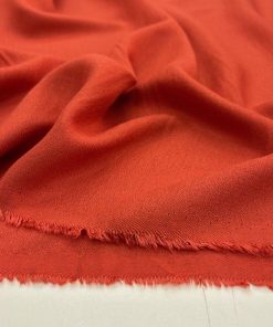 Orange Pamuk Krep Kumaş YVZ