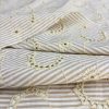 Özel Nakışlı Çizgili Poplin Fisto Kumaş YSE